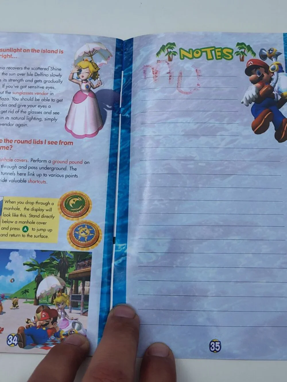 Super Mario Sunshine Nintendo GameCube Instruction Manual Booklet Only OEM